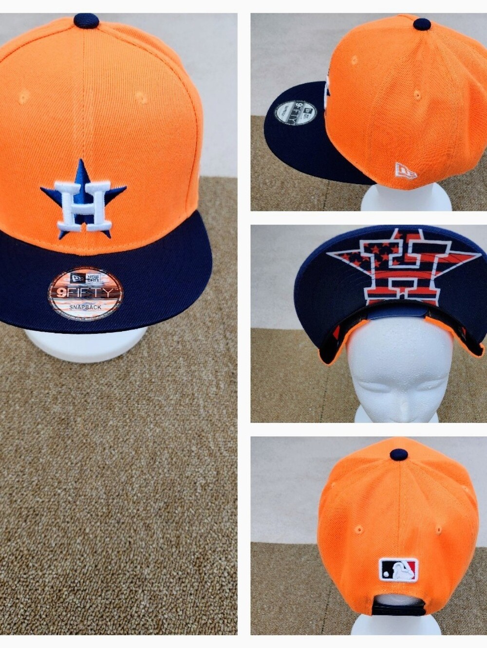 HOUSTON ASTROS MLB BASEBALL SNAPBACK HAT.